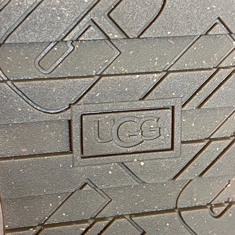 Ugg Marin Slip On Platform  Cream Canvas Shoes size‎ 9.5